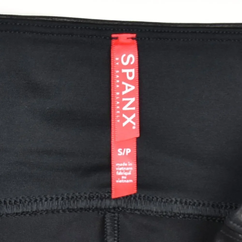 SPANX Faux Leather Moto Legging - Small